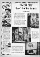 Better Homes & Gardens February 1944 Magazine Article: The FIRE CHIEF Doesn't Live Here Anymore
