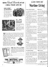 Better Homes & Gardens March 1944 Magazine Article: LATE TIPS ON Wartime Living