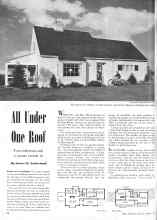 Better Homes & Gardens March 1944 Magazine Article: All Under One Roof
