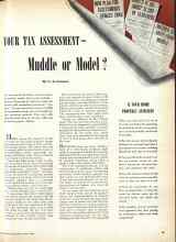 Better Homes & Gardens April 1944 Magazine Article: YOUR TAX ASSESSMENT--Muddle or Model?
