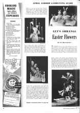 Better Homes & Gardens April 1944 Magazine Article: LET'S ARRANGE Easter Flowers