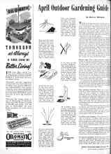 Better Homes & Gardens April 1944 Magazine Article: April Outdoor Gardening Guide