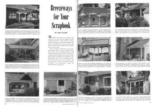 Better Homes & Gardens April 1944 Magazine Article: Breezeways for Your Scrapbook