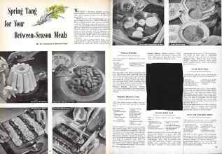 Better Homes & Gardens April 1944 Magazine Article: Spring Tang for Your Between-Season Meals