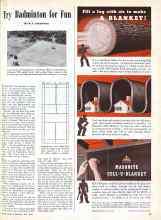 Better Homes & Gardens May 1944 Magazine Article: Try Badminton for Fun