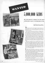 Better Homes & Gardens May 1944 Magazine Article: WANTED 5,000,000 KIDS