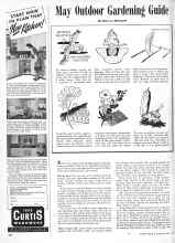 Better Homes & Gardens May 1944 Magazine Article: May Outdoor Gardening Guide