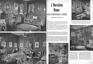 Better Homes & Gardens May 1944 Magazine Article: A Duration Home WITH INEXPENSIVE CHARM