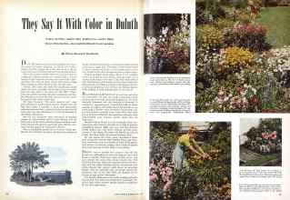 Better Homes & Gardens May 1944 Magazine Article: They Say It With Color in Duluth