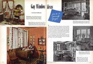 Better Homes & Gardens May 1944 Magazine Article: Gay Window Ideas
