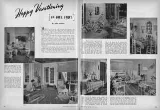 Better Homes & Gardens June 1944 Magazine Article: Happy Vacationing [ON YOUR PORCH]