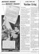 Better Homes & Gardens July 1944 Magazine Article: LATE TIPS ON Wartime living