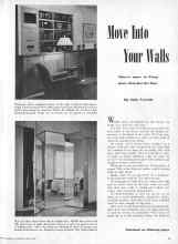 Better Homes & Gardens July 1944 Magazine Article: Move Into Your Walls
