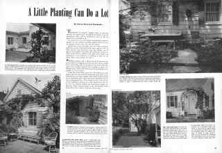 Better Homes & Gardens July 1944 Magazine Article: A Little Planting Can Do a Lot