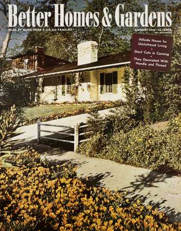 Better Homes & Gardens August 1944 Magazine Cover