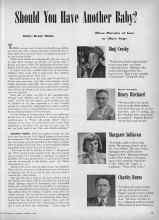 Better Homes & Gardens August 1944 Magazine Article: Should You Have Another Baby?