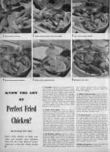 Better Homes & Gardens August 1944 Magazine Article: KNOW THE ART OF Perfect Fried Chicken?