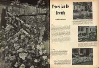 Better Homes & Gardens August 1944 Magazine Article: Fences Can Be Friendly