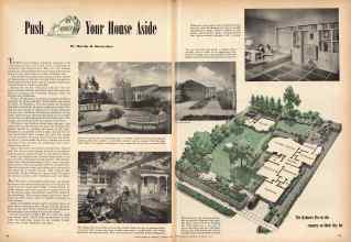 Better Homes & Gardens August 1944 Magazine Article: Push Your House Aside