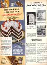 Better Homes & Gardens September 1944 Magazine Article: AN ARMLOAD OF Scrap Lumber Made These