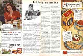 Better Homes & Gardens September 1944 Magazine Article: Fresh Ideas for Those Lunch Boxes