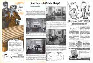 Better Homes & Gardens September 1944 Magazine Article: Same Room--But What a Change!
