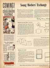 Better Homes & Gardens October 1944 Magazine Article: Young Mothers' Exchange