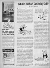 Better Homes & Gardens October 1944 Magazine Article: October Outdoor Gardening Guide