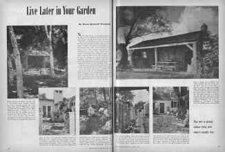 Better Homes & Gardens October 1944 Magazine Article: Live Later in Your Garden