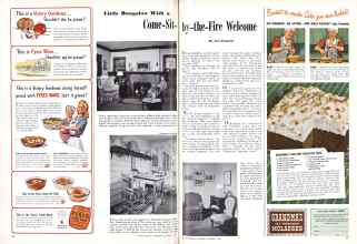 Better Homes & Gardens October 1944 Magazine Article: Come-Sit- by-the-Fire Welcome