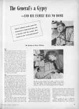 Better Homes & Gardens November 1944 Magazine Article: The General's a Gypsy--AND HIS FAMILY HAS NO HOME