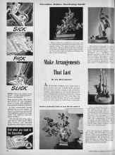 Better Homes & Gardens November 1944 Magazine Article: Make Arrangements That Last