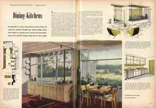 Better Homes & Gardens November 1944 Magazine Article: Dining-Kitchens