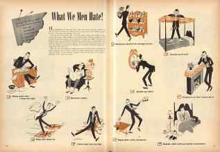 Better Homes & Gardens November 1944 Magazine Article: What We Men Hate!