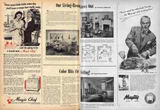 Better Homes & Gardens November 1944 Magazine Article: Our Living-Room Grows Out