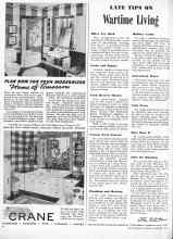 Better Homes & Gardens December 1944 Magazine Article: LATE TIPS ON Wartime Living