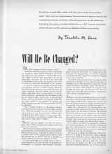 Better Homes & Gardens December 1944 Magazine Article: Will He Be Changed?