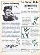 Better Homes & Gardens January 1945 Magazine Article: New Slip-Cover Plackets, Smooth and Snug