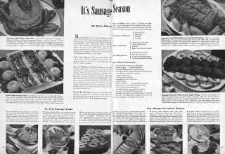 Better Homes & Gardens January 1945 Magazine Article: It's Sausage Season