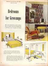 Better Homes & Gardens February 1945 Magazine Article: Bedrooms for Grownups