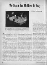 Better Homes & Gardens February 1945 Magazine Article: We Teach Our Children to Pray