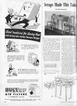 Better Homes & Gardens February 1945 Magazine Article: Scraps Made This Table