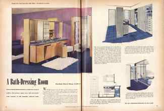 Better Homes & Gardens March 1945 Magazine Article: A Bath-Dressing Room