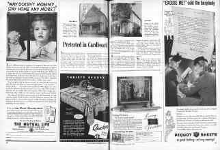 Better Homes & Gardens March 1945 Magazine Article: Pretested in Cardboard