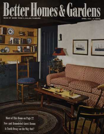 Better Homes & Gardens April 1945 Magazine Cover