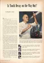Better Homes & Gardens April 1945 Magazine Article: Is Tooth Decay on the Way Out?
