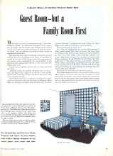 Better Homes & Gardens April 1945 Magazine Article: Guest Room--but a Family Room First