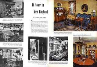 Better Homes & Gardens April 1945 Magazine Article: At Home in New England