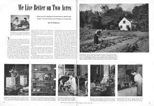 Better Homes & Gardens April 1945 Magazine Article: We Live Better on Two Acres