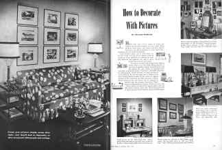 Better Homes & Gardens April 1945 Magazine Article: How to Decorate With Pictures